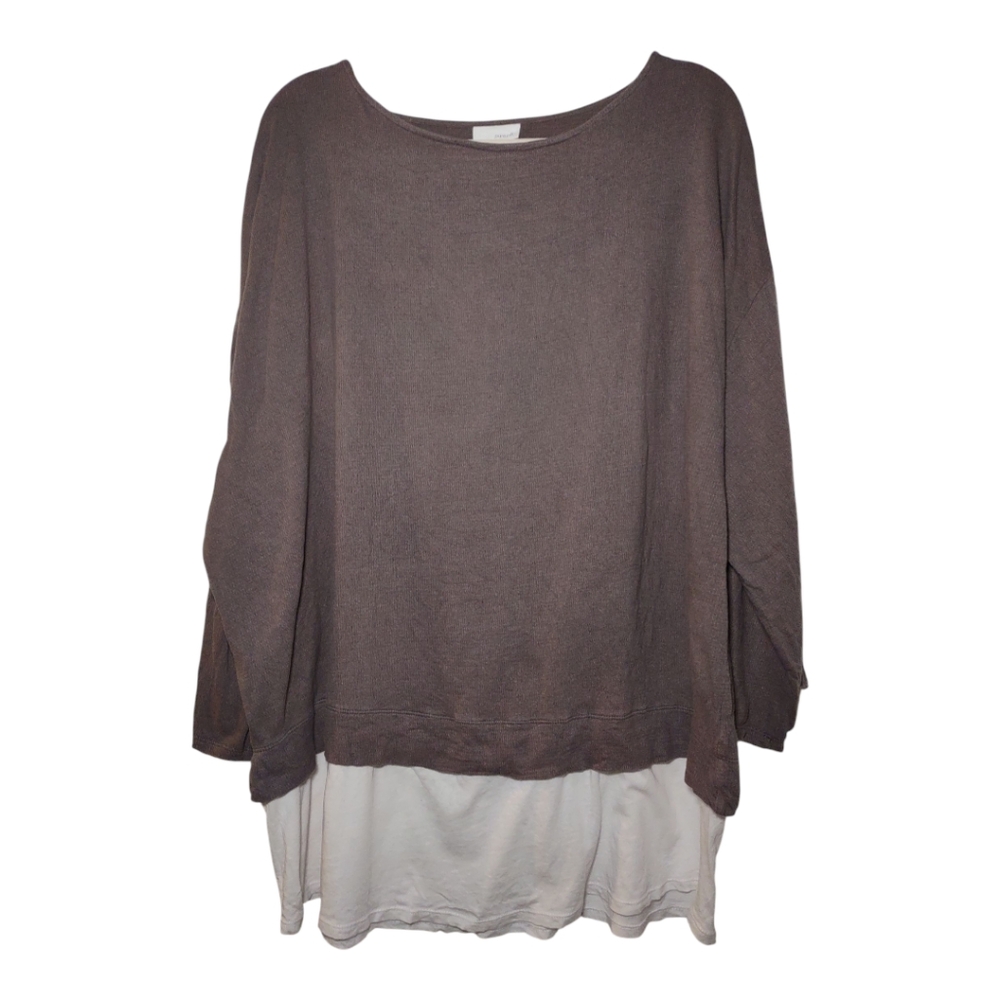 PureJill J. Jill Layered Lagenlook Minimalist Blouse Women's XL